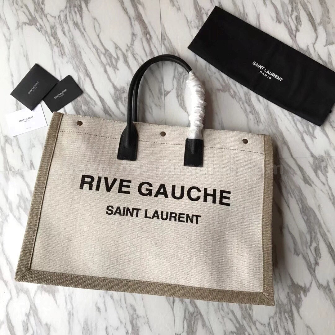 Shop Saint Laurent Rive Gauche Tote