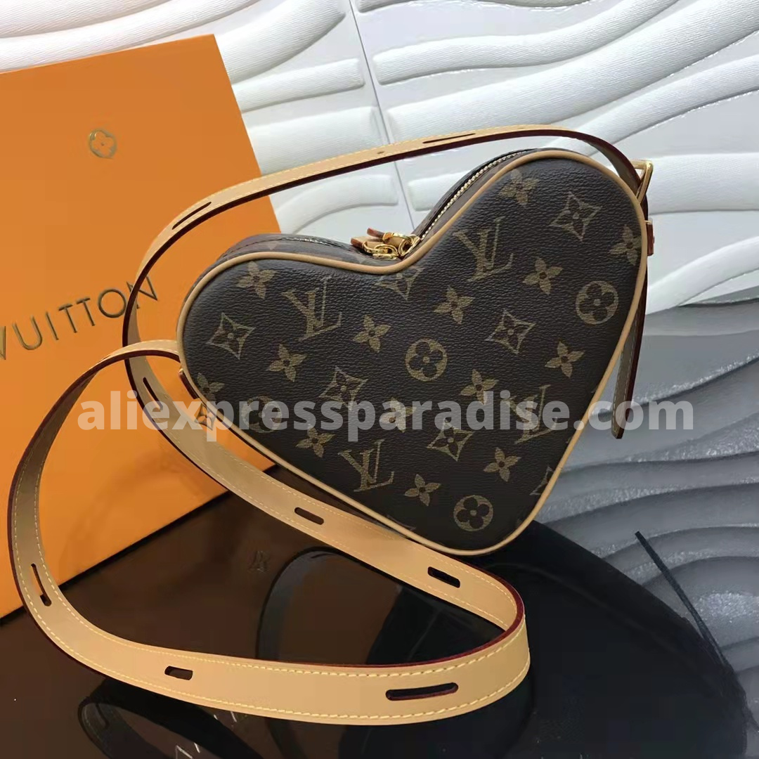 lv heart purse